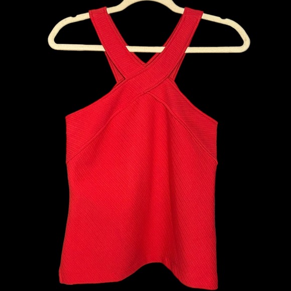Coral Colored‎ Crossover Halter Top Size XS - Picture 1 of 3